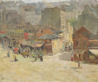 Scène de rue à Montmartre - Abel Truchet